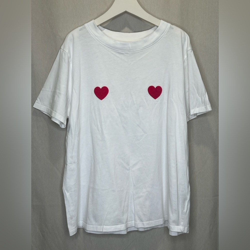 Brunette The Label Pink Heart T-shirt 🩷🩷 - Picture 2 of 4